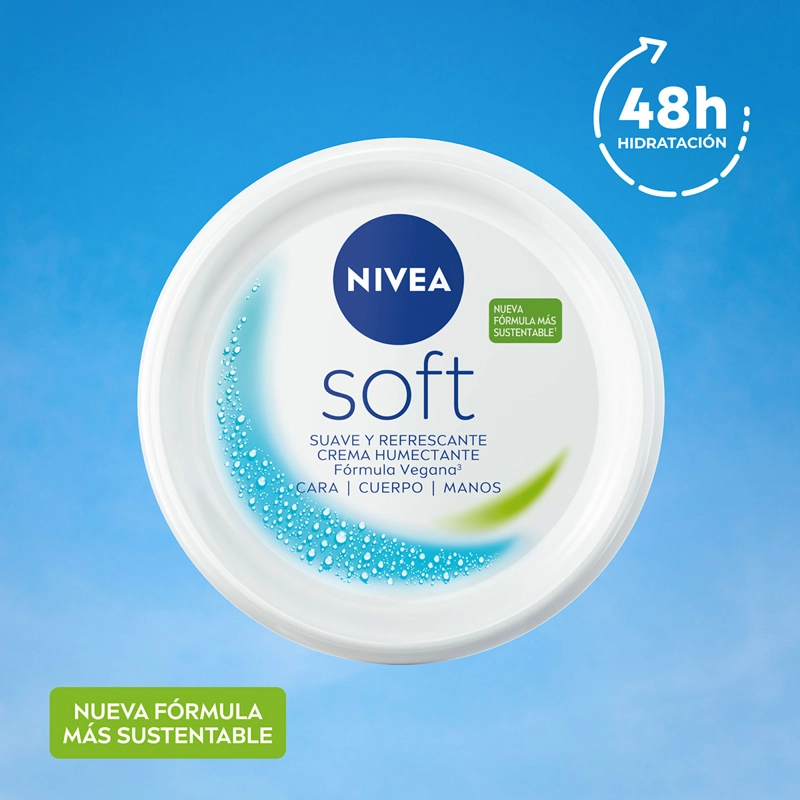CREMA CORPORAL NIVEA HIDRATANTE MULTIPROPÓSITO SOFT 200 ML - 3