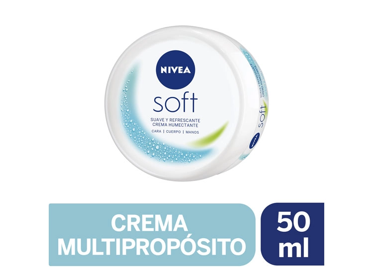 CREMA MULTIPROPÓSITO NIVEA SOFT CARA MANOS CUERPO 50 ML - 1