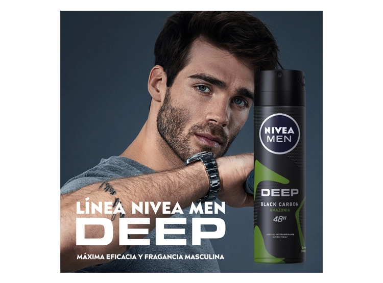 DESODORANTE NIVEA MEN DEEP AMAZONIA SPRAY 150 ML - 3