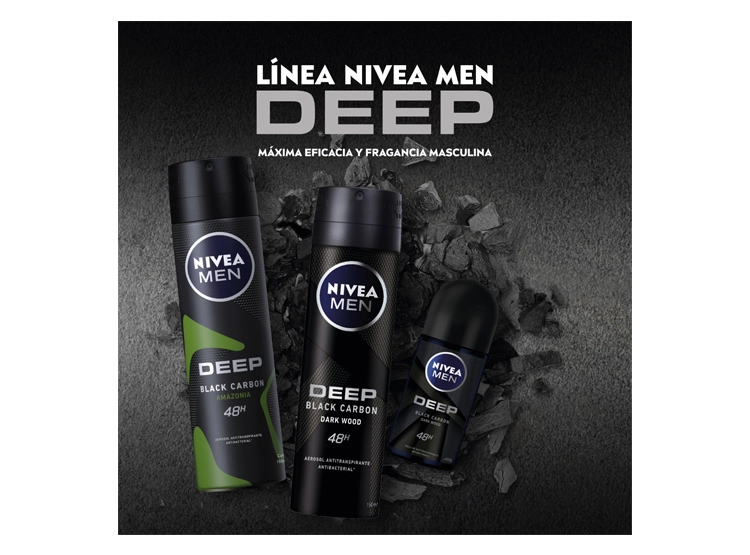 DESODORANTE NIVEA MEN DEEP AMAZONIA SPRAY 150 ML - 6