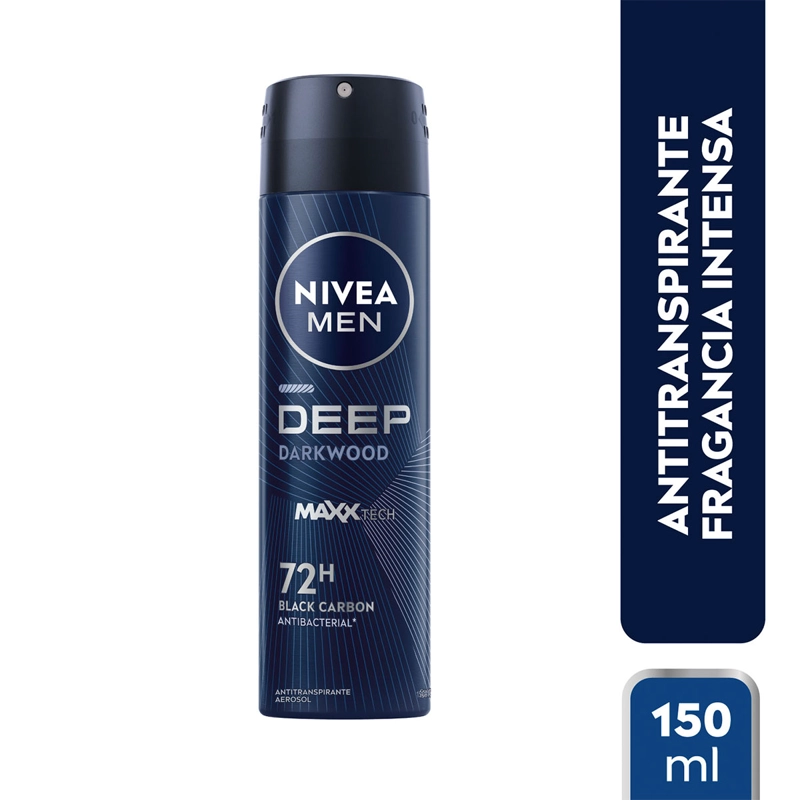 DESODORANTE NIVEA MEN DEEP BLACK WOOD SPRAY 150 ML - 2