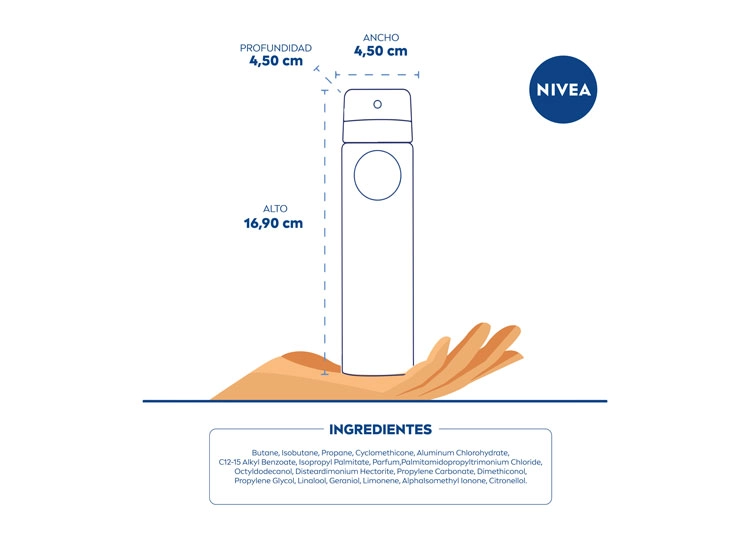 DESODORANTE NIVEA MEN BLACK & WHITE FRESH SPRAY 150 ML - 5