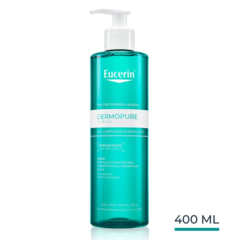 GEL LIMPIADOR EUCERIN DERMOPURE 400 ML - 1