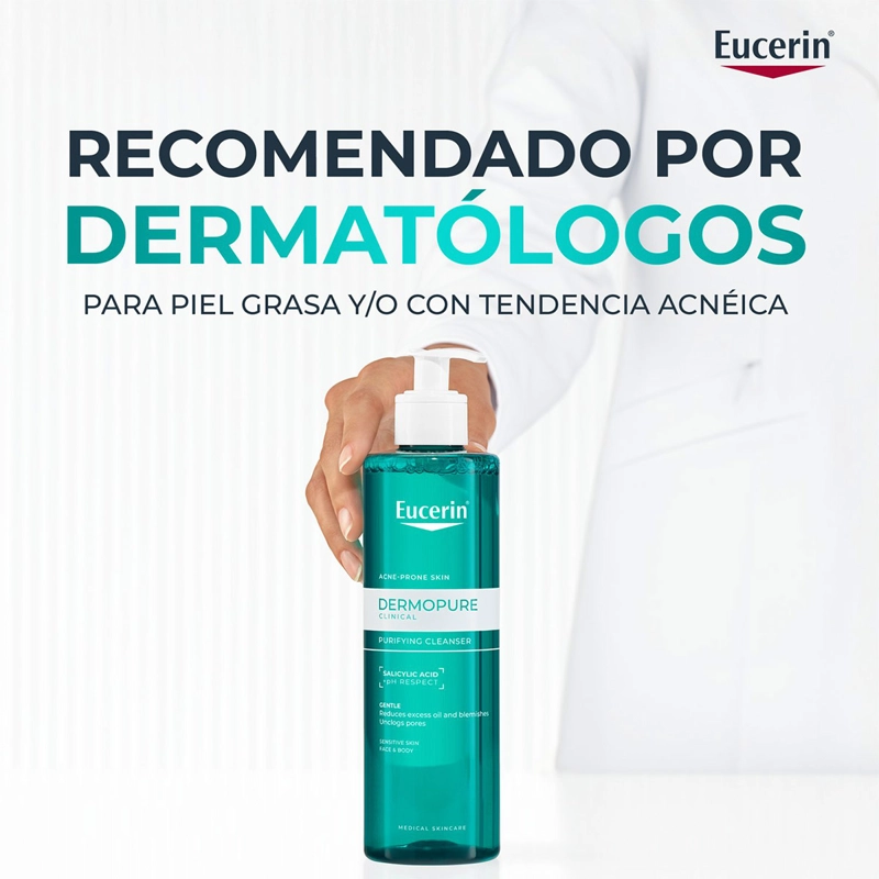 GEL LIMPIADOR EUCERIN DERMOPURE 400 ML - 2