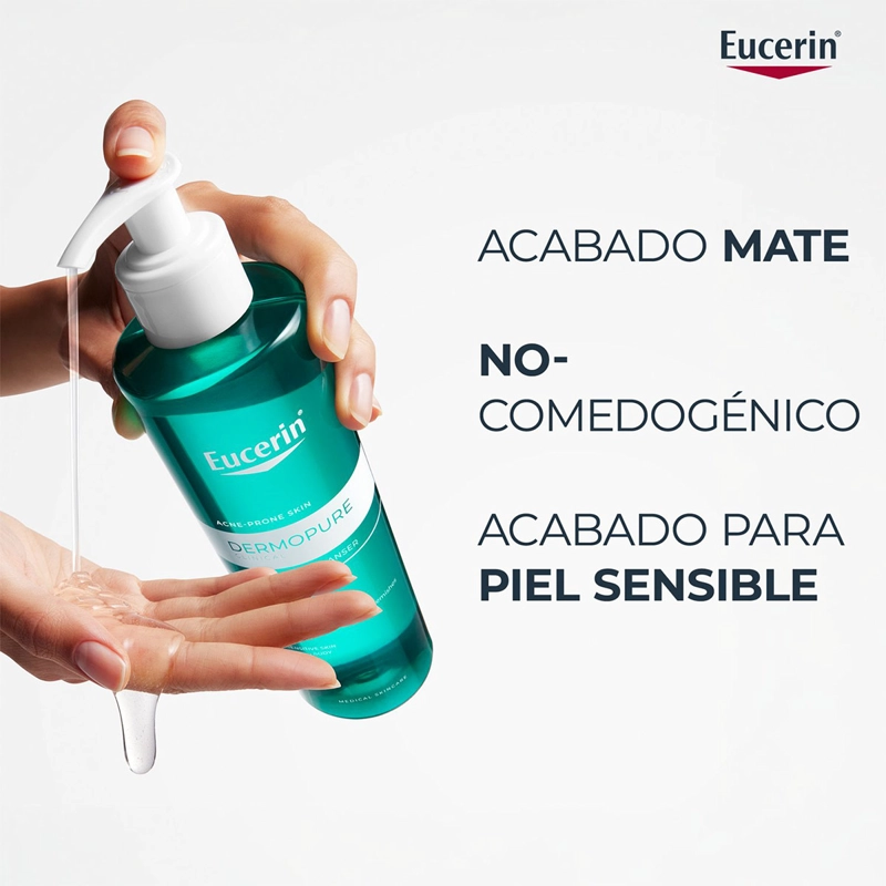 GEL LIMPIADOR EUCERIN DERMOPURE 400 ML - 4