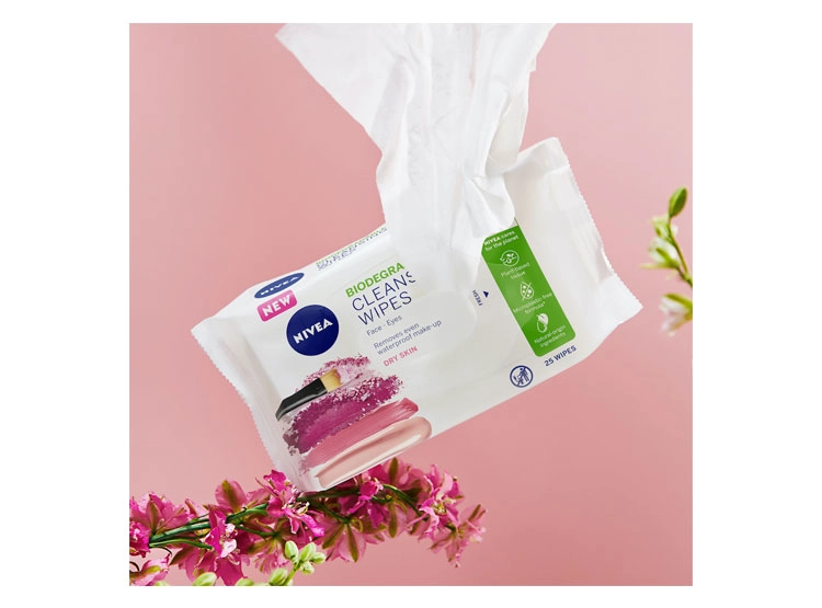 TOALLITAS DESMAQUILLANTES SUAVES NIVEA PIEL SECA 25 UNIDADES - 2