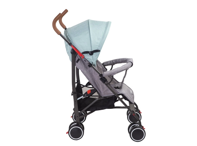 COCHE PARAGUA BEBE CLAP COMPACTO PLEGABLE MELANGE VERDE - 3