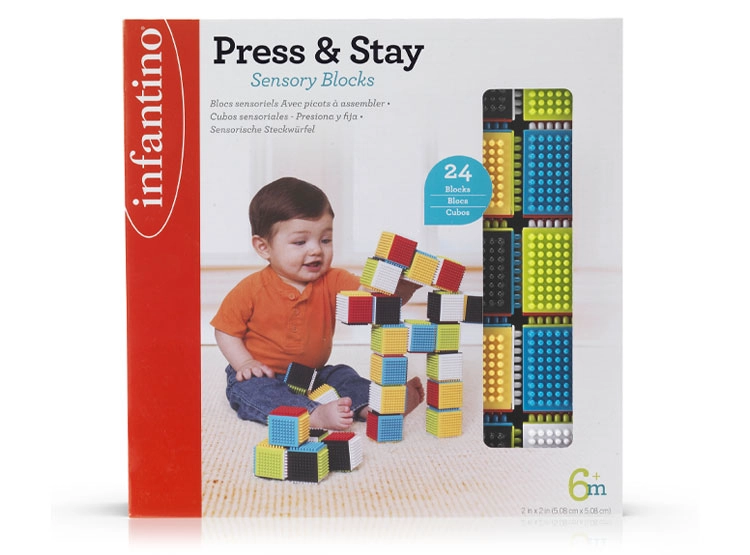 JUGUETE DE ESTIMULACION BEBE INFANTINO BLOCKS DE CONSTRUCCION - 2