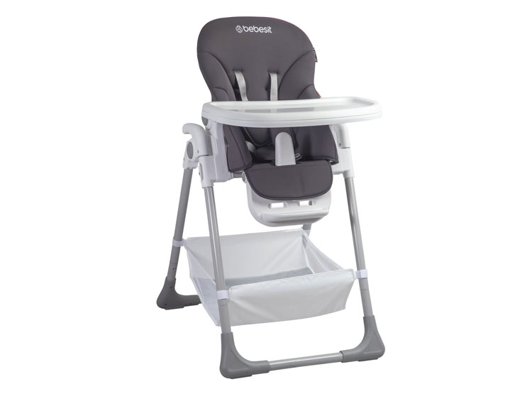 SILLA DE COMER BEBE INFANTIL SNACK LX GRIS BEBESIT - 1