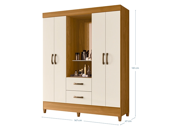 CLOSET VEKKA HOME CAPELINA 4P 2C - 3