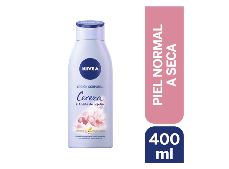 LOCION CORPORAL NIVEA HIDRATANTE CEREZA & ACEITE JOJOBA 400 ML - 1