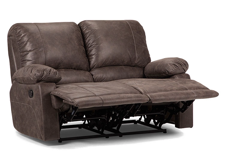 SOFÁ ROSEN RECLINABLE BUCAREST PU 2 CUERPOS CAFÉ - 3