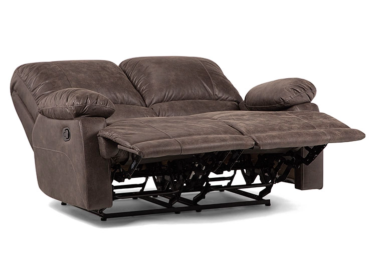 SOFÁ ROSEN RECLINABLE BUCAREST PU 2 CUERPOS CAFÉ - 4