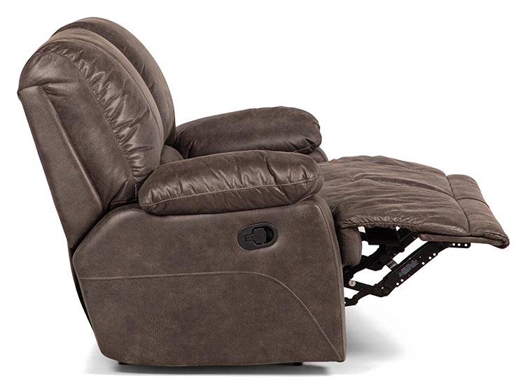 SOFÁ ROSEN RECLINABLE BUCAREST PU 2 CUERPOS CAFÉ - 6