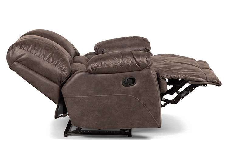 SOFÁ ROSEN RECLINABLE BUCAREST PU 2 CUERPOS CAFÉ - 7