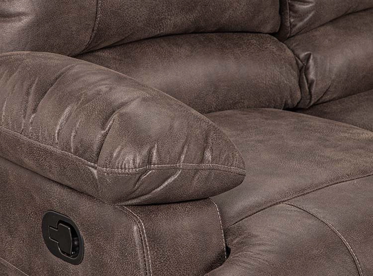 SOFÁ ROSEN RECLINABLE BUCAREST PU 2 CUERPOS CAFÉ - 10