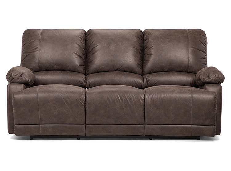 SOFÁ ROSEN RECLINABLE BUCAREST PU 3 CUERPOS CAFÉ - 1