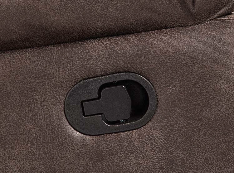 SOFÁ ROSEN RECLINABLE BUCAREST PU 3 CUERPOS CAFÉ - 11