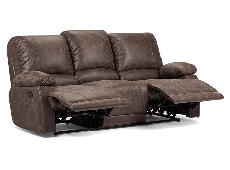 SOFÁ ROSEN RECLINABLE BUCAREST PU 3 CUERPOS CAFÉ - 3
