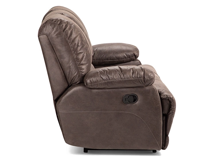 SOFÁ ROSEN RECLINABLE BUCAREST PU 3 CUERPOS CAFÉ - 5