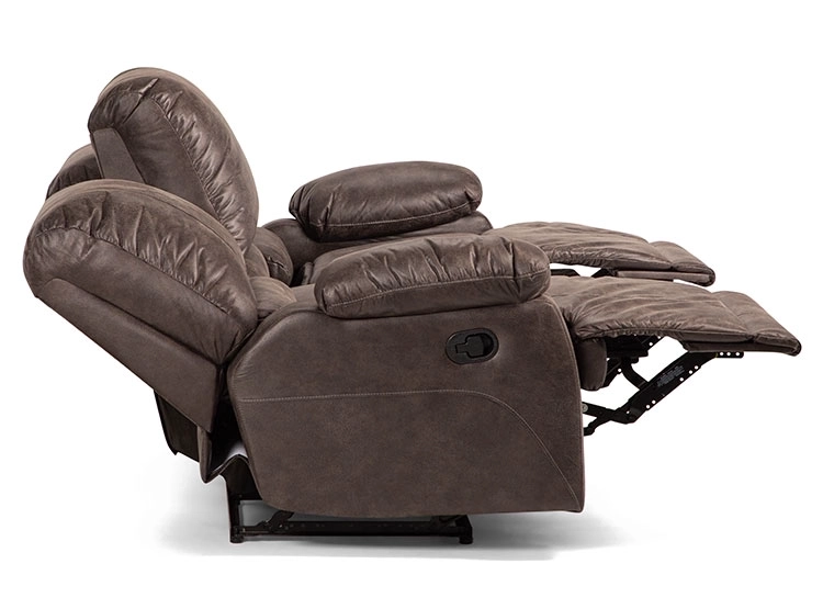 SOFÁ ROSEN RECLINABLE BUCAREST PU 3 CUERPOS CAFÉ - 7
