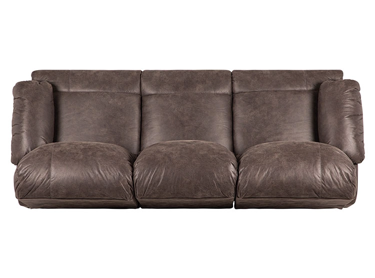 SOFÁ ROSEN RECLINABLE BUCAREST PU 3 CUERPOS CAFÉ - 8