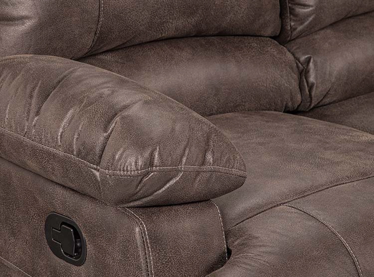 SOFÁ ROSEN RECLINABLE BUCAREST PU 3 CUERPOS CAFÉ - 10