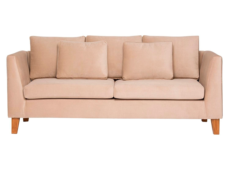 SOFÁ BARRA DESIGN ESTOCOLMO 3 CUERPOS FELPA