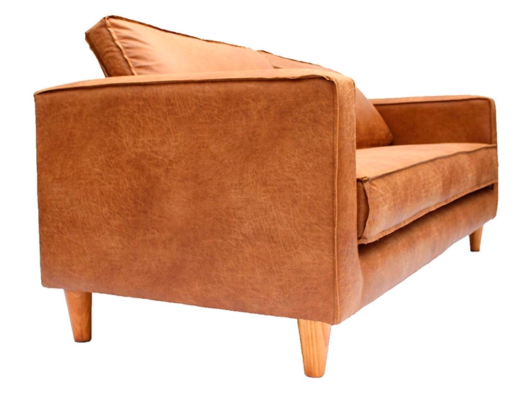 SOFA BARRA DESIGN LUNA CUERO BONDED 3C - 2