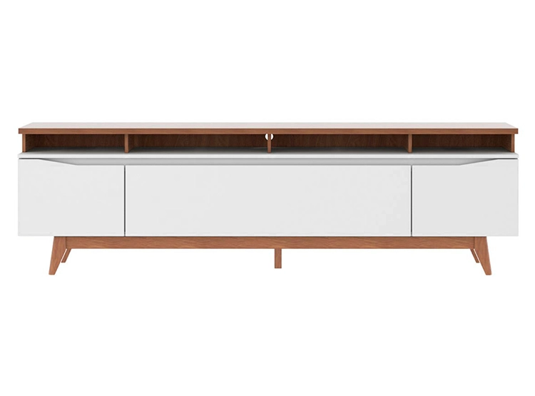 RACK PARA TV 80 PULGADAS FLYN DECOCASA STILO OFF 2.2 BLANCO - 1