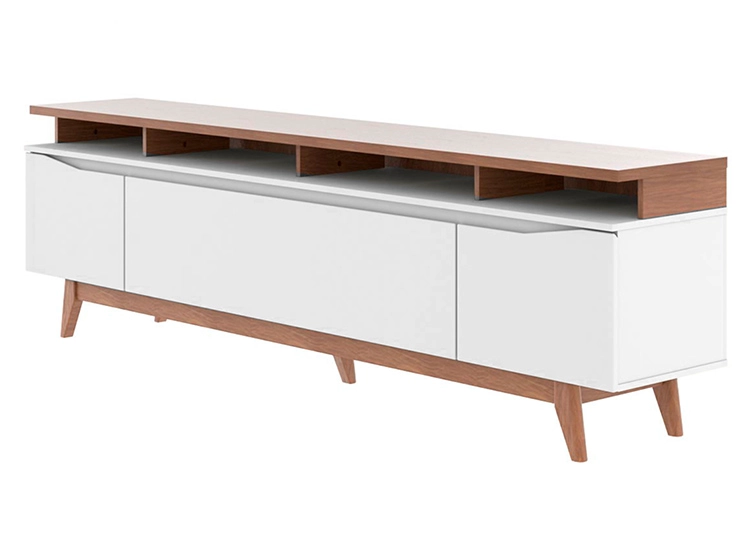 RACK PARA TV 80 PULGADAS FLYN DECOCASA STILO OFF 2.2 BLANCO - 2