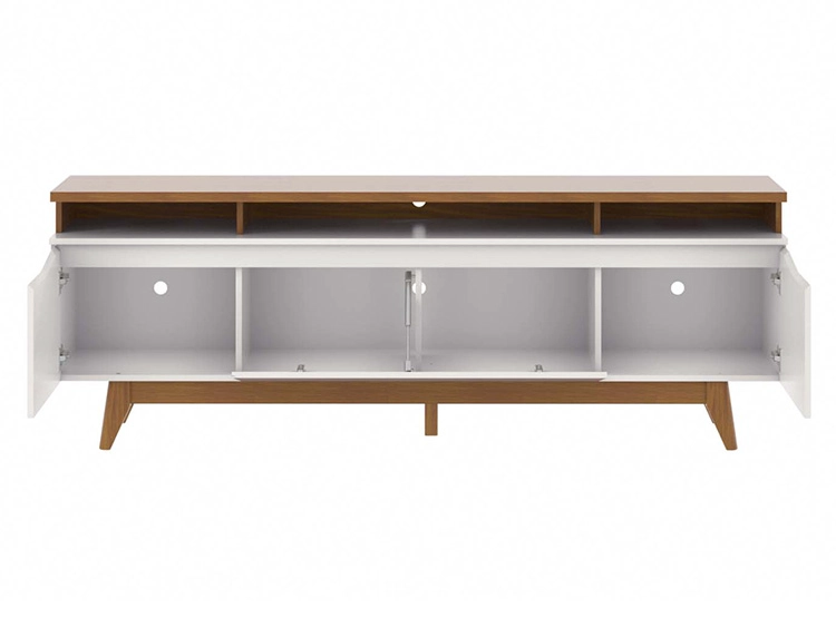 RACK PARA TV 80 PULGADAS FLYN DECOCASA STILO OFF 2.2 BLANCO - 3