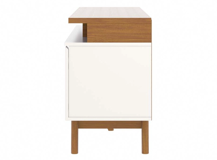 RACK PARA TV 80 PULGADAS FLYN DECOCASA STILO OFF 2.2 BLANCO - 4