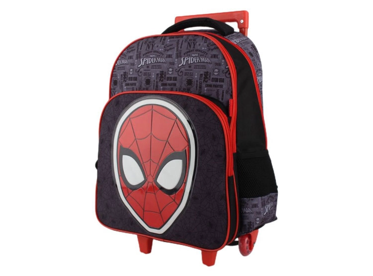 MOCHILA ESCOLAR SPIDERMAN CON RUEDAS - 1