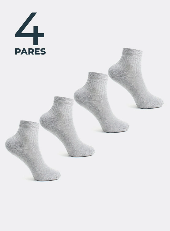 4 PACK CALCETINES NIÑO MONARCH 4 DEPORTIVOS ALGODÓN CORTO