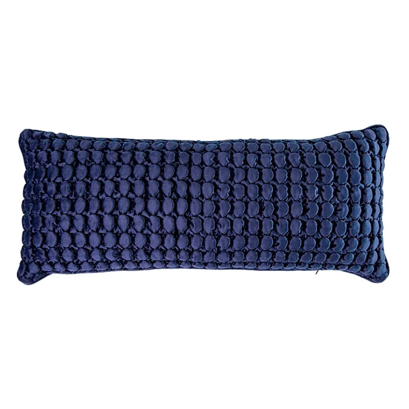 COJÍN RIPLEY HOME VELVET PANAL 30X70 CM NAVY