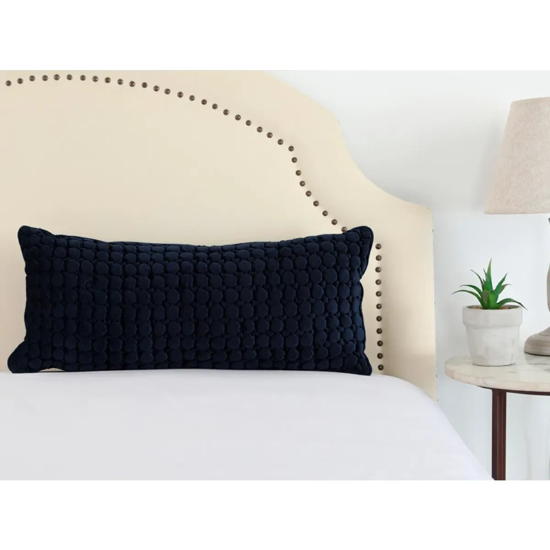 COJÍN RIPLEY HOME VELVET PANAL 30X70 CM NAVY - 3