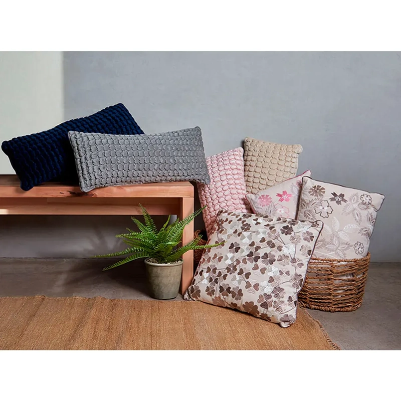 COJÍN RIPLEY HOME VELVET PANAL 30X70 CM NAVY - 4