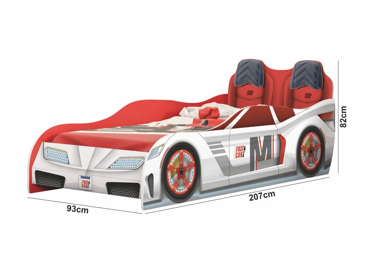 CAMA TRANSICIÓN INFANTIL KIDSCOOL FAST CAR BLANCO - 2
