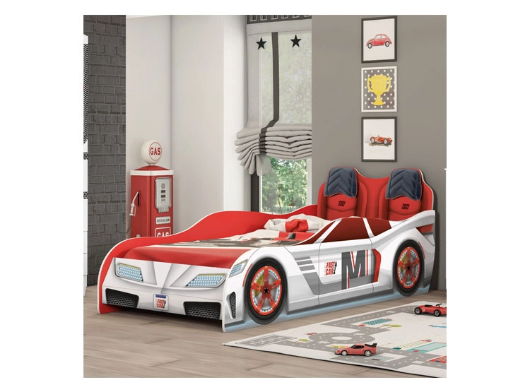 CAMA TRANSICIÓN INFANTIL KIDSCOOL FAST CAR BLANCO - 4