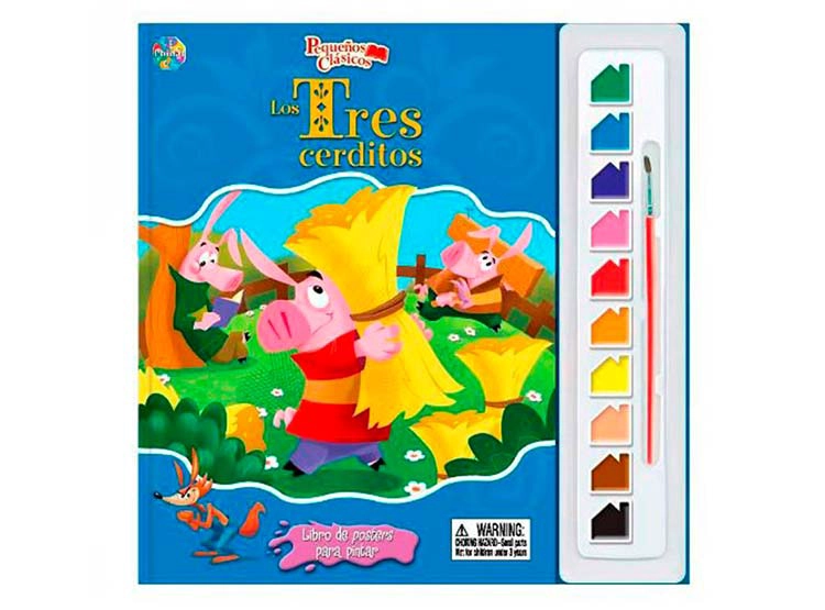 LOS TRES CERDITOS - POSTER PARA PINTAR - 1