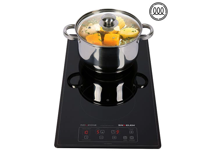 ENCIMERA ELÉCTRICA SINDELEN CEI-4252NG 2 PLATOS NEGRO - 2