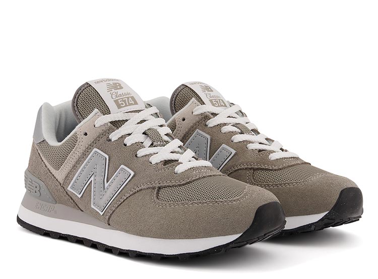 ZAPATILLAS MUJER NEW BALANCE CASUAL GRIS WL574EVG CUERO - 2