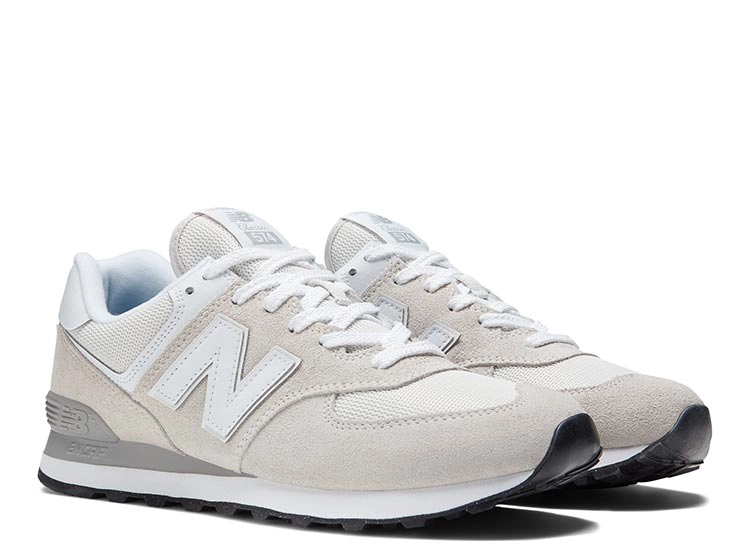 ZAPATILLAS HOMBRE NEW BALANCE CASUAL GRIS CLARO ML574EVW CUERO - 2