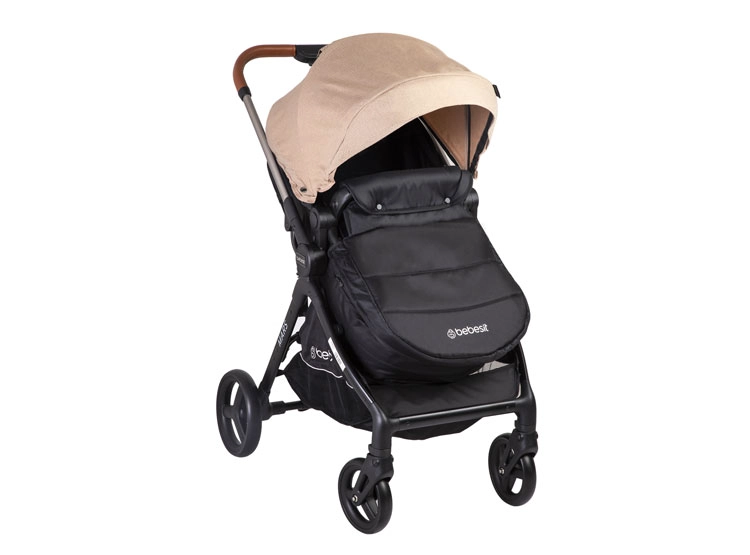 COCHE TRAVEL SYSTEM BEBESIT MARS LX METAL CHAMPANA - 2