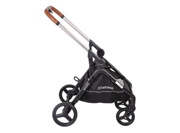 COCHE TRAVEL SYSTEM BEBESIT MARS LX METAL CHAMPANA - 8