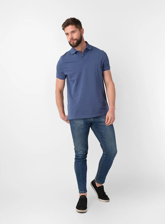 POLERA HOMBRE TOMMY HILFIGER ALGODÓN MANGA CORTA - 4