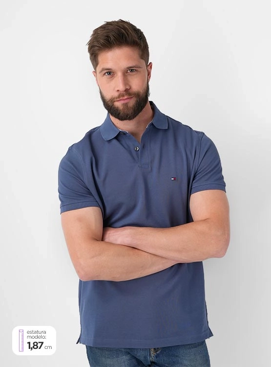 POLERA HOMBRE TOMMY HILFIGER ALGODÓN MANGA CORTA - 1