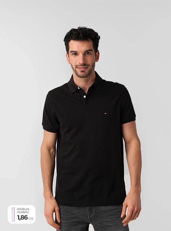 POLERA HOMBRE TOMMY HILFIGER ALGODÓN MANGA CORTA - 1