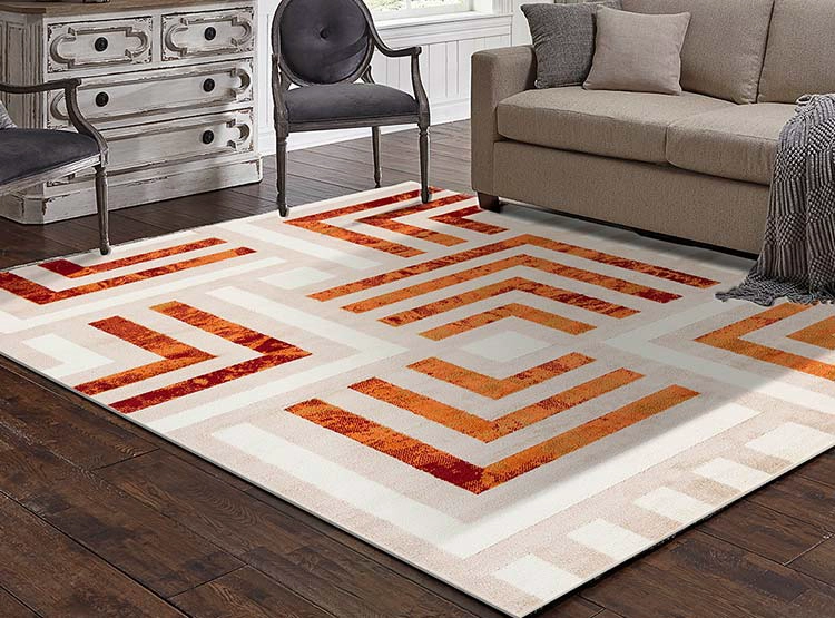 ALFOMBRA IDETEX HEATSET JUNGLE CONTEMPORÁNEA MODERNA 200 X 280 CM ROJO - 2
